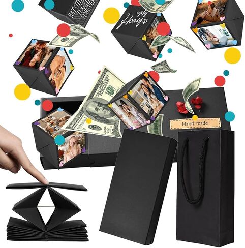 Neioaas DIY Surprise Gift Box with Accessories Set- Creative Bounce Box for Money & Photos, DIY Unique Romantic Surprise Gift Box for Birthday, Valentine's Day, Anniversary, Wedding in Kuwait