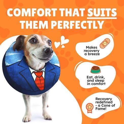 Small Dog Donut Collar - Inflatable Dog Cone Alternative for After Surgery Recovery. Donut Dog Cone Small Size Dog. Inflatable Dog Collars for After Surgery Donut Cone for Dogs. Soft Cone Dog in Kuwait