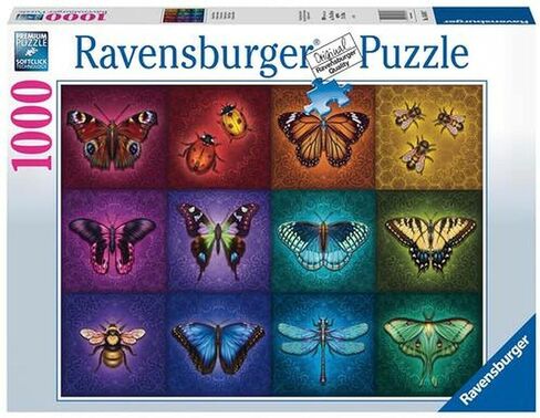 Ravensburger Winged Things 1000 Piece Jigsaw Puzzle for Adults - 16818 - Every Piece is Unique, Softclick Technology Means Pieces Fit Together Perfectly, Multicolor, 27 x 20 in Kuwait