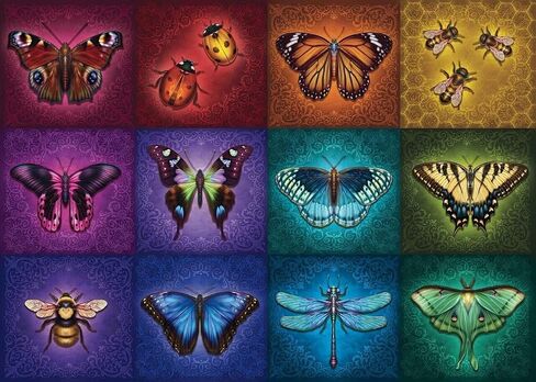 Ravensburger Winged Things 1000 Piece Jigsaw Puzzle for Adults - 16818 - Every Piece is Unique, Softclick Technology Means Pieces Fit Together Perfectly, Multicolor, 27 x 20 in Kuwait