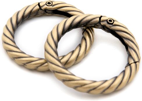 Loosco Metal O Ring for Purse Strap, 10 PCS Spring Rings for Handbag & Keys,Gold (Brushed Brass,1 1/2") in Kuwait