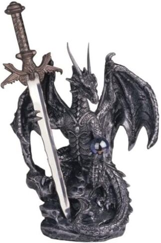 George S. Chen Imports SS-G-71329 Dragon Sword Collectible Fantasy Decoration Figurine in Kuwait
