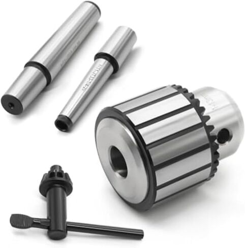 Heavy Duty Optional 1/32"-5/8" 1-32"-1/2" JT33 Drill Chuck Mount & Morse Taper Shank (MT1 MT2 MT3) (1-32"-1/2",4Pcs MT1 MT2) in Kuwait