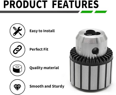 Heavy Duty Optional 1/32"-5/8" 1-32"-1/2" JT33 Drill Chuck Mount & Morse Taper Shank (MT1 MT2 MT3) (1-32"-1/2",4Pcs MT1 MT2) in Kuwait