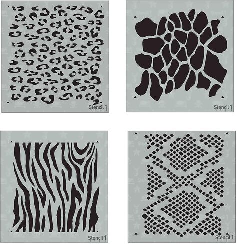 Stencil1 استنسل نمط الطوب الصغير - استنسل مايلر أنيق قابل لإعادة الاستخدام للرسم - حرف استنسل صغيرة بنمط الطوب والديكور على الجدران، حرفة فنية للأقمشة والأثاث - 5.75 بوصة × 6 بوصة in Kuwait