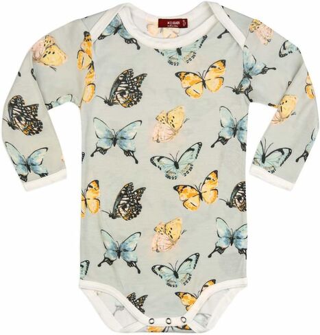 Milkbarn Long Sleeve Baby Onesie - Bodysuit Top - Soft & Gentle - Stylish Baby Clothes in Kuwait