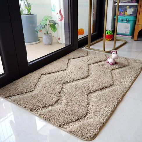 morgantag Indoor Door Mats for Home Entrance Outdoor Mat 17.5"x47.5" Non-Slip Dirt Trapper Door Mats Entrance Rug Waterproof Floor Mat for House Entrance Mat Shoe Mat,Green in Kuwait