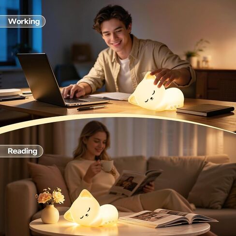 Mubarek Night Light for Kids Bunny Lamp【16 Colors+Remote】 Kids Night Light,Cute Night Light for Girls, Dimmable Night Lights for Kids,1800mAh Night Light Kids,100% Safe Cute Lamp Night Light for Kids in Kuwait