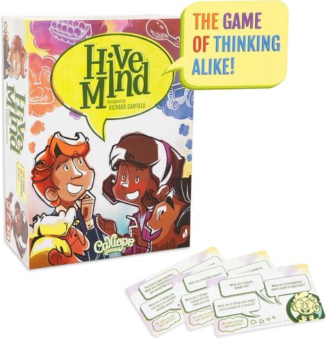 Hive Mind by Calliope Games - Family Fun - How Well Do You Think Alike - Enjoy Improved Game Play, with Family, Relatives, and Friends Indoor, Outdoor, Or Anywhere for 3 + Players Ages 8+ in Kuwait