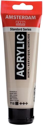 Amsterdam Standard Series Acrylic Tube 120ml Warm Grey 718 (17097182) in Kuwait