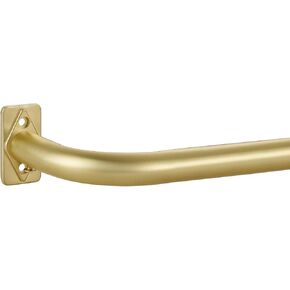 Brushed Nickel Curtain Rods, Wrap Around Curtain Rods for Window 28-84", Room Darkening Blackout Curtain Rod, Telescoping Single Drapery Rod Window Rod, 1 Inch Diameter Heavy Duty Splicing Curtain Rod in Kuwait