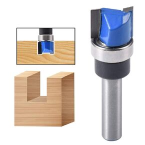 Woodworking Milling Cutter 1/4" Shank 1/2" Bit Cutter Top Bearing Flush Trim Pattern Router Bit Steel Handle Milling For Wood Working in Kuwait