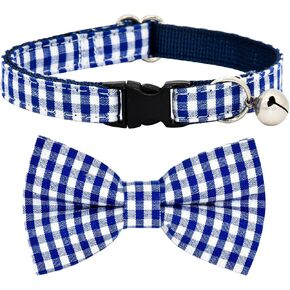 Pine Cat Collar Bow Set, Breakaway Safety Kitten Collar, Christmas Tree Bowtie for Cat in Kuwait