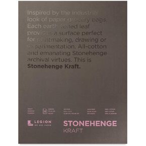 Yupo Paper Legion Stonehenge Pad (L21 STP250KR912), 9 X 12 inches, Kraft Paper, 15 Sheets in Kuwait