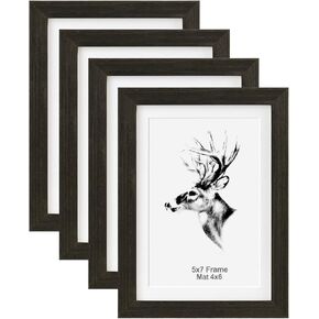 إطار صورة Yaetm مقاس 16 × 20 مطفي إلى 11 × 14 مجموعة من 4، إطار ملصق من خشب البلوط الصلب مقاس 16 × 20 بوصة، إطارات صور معرض الحائط للتثبيت على الحائط الأفقي والرأسي (4 عبوات، بلوط) in Kuwait