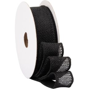 10-Yard Natural Burlap Ribbon Wired Burlap Ribbon - 3 Inch Width for Gift Wrapping, Floral Arrangements, Wreath Making, and Christmas Decor in Kuwait