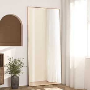 NEUWEABY Arched Full Length Mirror 64"x21" Arch Floor Mirror with Stand Large Wall Mirror Black Full Body Mirror Standing Hanging or Leaning Against Wall for Bedroom Entry, Bedroom, Living Room in Kuwait