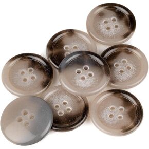 Mibo 6pcs Urea Coat Buttons with Rim - 4 Hole - 44L(28mm) - Navy Blend in Kuwait