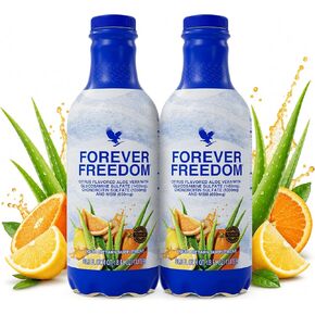 Forever Freedom Orange Flavored Aloe Vera Juice 33.8 FL OZ - 2 Pack in Kuwait