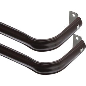 28-48 in. Superior Hold Premium Curtain Rod, 2-Pack, Brown in Kuwait