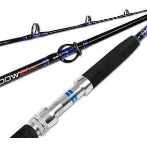 Fiblink 1-Piece/ 2-Piece Saltwater Offshore Trolling Rod Big Game Rod Conventional Boat Fishing Pole in Kuwait