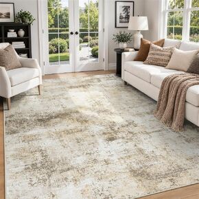 Runner Rug 2'6''x8' Washable Runner Rug: Machine Washable Kitchen Runner Rug with Anti-Slip Backing Non-Shedding Stain-Resistant Long Soft Carpet Runner for Hallway, Bedroom, Laundry Room-Gray/Blue in Kuwait