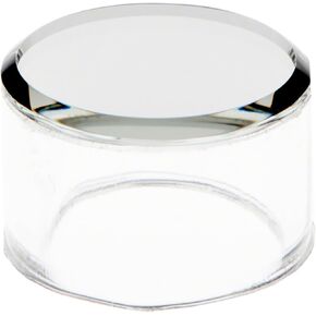 Plymor Clear Acrylic Cylinder Display Riser with Mirror Top, 4" H x 5" D in Kuwait