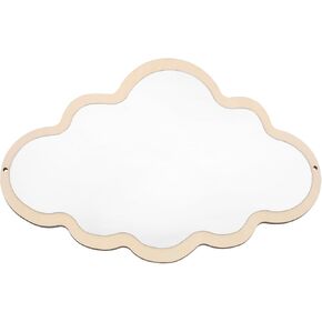 FRCOLOR Children Safety Mirror Decor Room Decor Mirror Shatterproof Mirror Cloud Mirror Mirror for Wall Mirror Decoration Hanging Mirror Decorate Decorative Mirror Bamboo Make up in Kuwait