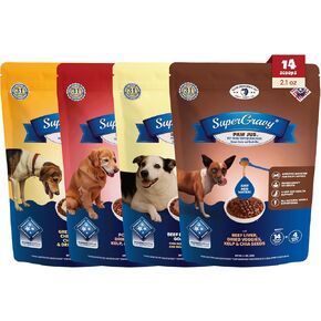 عبوة مكونة من أربع قطع من المرق الفائق من Clear Conscience Pet SuperGravy - طبقة علوية من مرق طعام الكلاب الطبيعي - مزيج طعام مرق الترطيب - أكياس مغرفة من الدرجة البشرية 14، 56 مغرفة، 01107 in Kuwait