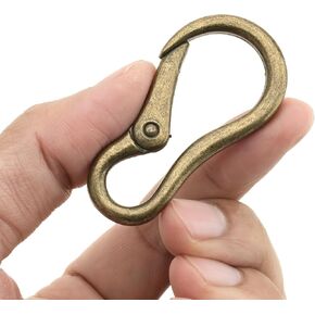 CRAFTMEMORE 2pcs 2 Inches Carabiner Spring Snap Hook Paracord Camping Keychain Accessories Push Gate Spring Clips HR8 in Kuwait