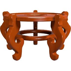 حامل حوض السمك من خشب الورد من Oriental Furniture - مقاس 9.5 بوصة. قطر القاعدة in Kuwait
