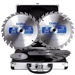 DOWOX Dado Blade Set, 8-Inch, 24-Tooth with 5/8-Inch Bore - 23 Pieces in Kuwait