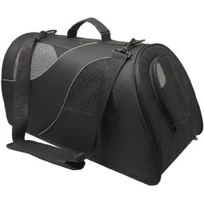 Soft-Sided Pet Carrier for Small Dogs and Cats, Black in Kuwait