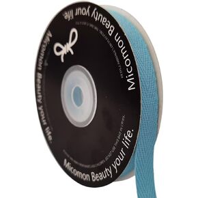 Micomon Brown Herringbone Tape Twill Tape Cotton Tape Cotton Ribbon 15yds/roll(3/8"- Brown) in Kuwait