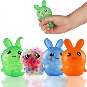 Easter Basket Stuffers, 4 Pack Squishy Easter Bunny Stress Balls for Adults, Easter Basket Stuffers, Easter Toys Stress Relief Fidget Balls ,Easter Basket Ideas Gifts in Kuwait