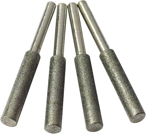 HTS 111C2-4 4 Pack 5/32" Diamond Chainsaw Sharpening Rotary Bit Set with 1/8" Shank in Kuwait