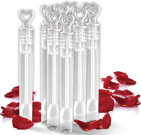 Big Mo's Toys 40 Pack Mini Heart Bubble Wands – Great Wand Bubbles Party Favors for Weddings and Anniversaries in Kuwait