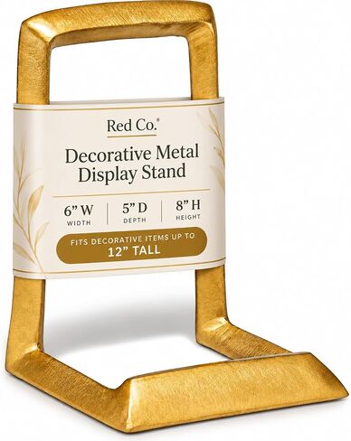 Red Co. 8" Decorative Iron Display Plate Stand and Art Holder Easel in Distressed Gold Finish in Kuwait
