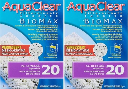 AquaClear BioMax Biological Material Remover Inserts – Replacement Chemical Filter Media for 50 Gallon Tank in Kuwait