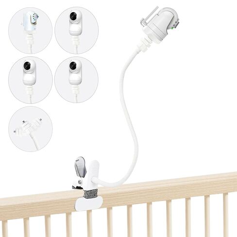 JAMYOK Baby Monitor Mount Baby Camera Holder Compatible with Infant Optics DXR 8/ DXR-8 Pro/Eufy T8300, Baby Monitor Shelf, Baby Camera Crib Stand for Most Baby Monitor in Kuwait
