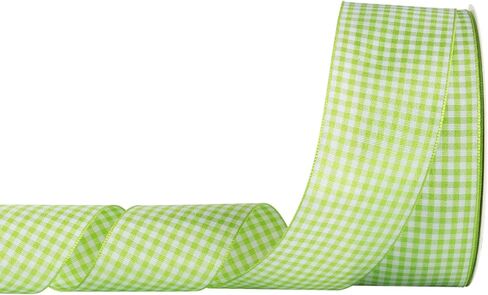 شريط AVANAVA Gingham Ribbon 1 بوصة منقوش من البوليستر شريط منسوج للحرف اليدوية والهدايا والزفاف (25 ياردة، أسود) in Kuwait
