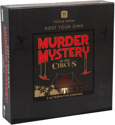 Talking Tables Circus Murder Mystery Game at Home Host Your Own Games Night and Solve The Crime for Dinner Party, Birthday, Entertainment for Adults, Teenagers, in Kuwait
