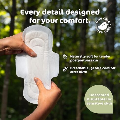 Eco by Naty Maternity Pads for Women - Pregnancy and Postpartum Pads for Maternal Care and Recovery, Absorbent Pads for Leak Protection (10 Count) in Kuwait