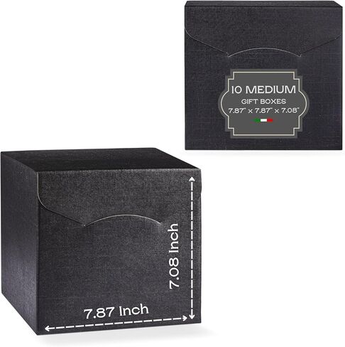 Pack of 5 Gift Boxes with Lids (11.81 x 11.81 x 7.87 inch) - Ideal for Christmas, for Bridesmaid Proposal and Presents - Havana Large Gift Box in Kuwait
