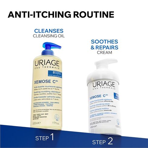 Uriage Xemose Lipid-Replenishing Anti-Irritation Cream | Soothing Moisturizing Lotion for Sensitive and Very Dry Skin | Dermatologist Recommended. With Ceramides & Shea Butter, Fragrance-Free in Kuwait