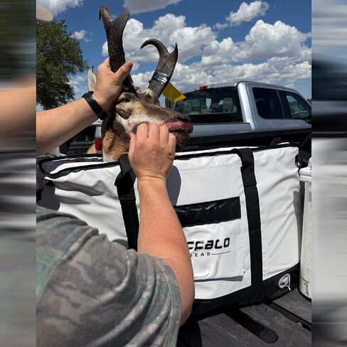 Buffalo Gear Insulated Fish Cooler Bag 106Qt Fish Kill Bag with YKK Zipper, Flat Bottorm Fishing Bag Keep Your Catch Cool and Fresh All Day in Kuwait