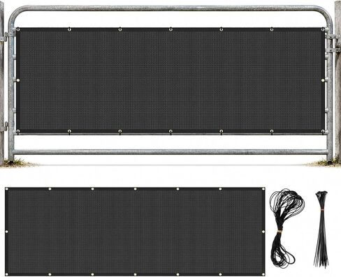 Wesnoy 112 x 44 Inches Horses Stall Guard with Grommets and Ties Stall Panel Screen Heavy Duty Mesh Shade Net Cover Privacy Screen for Horse Stall Porch Deck Patio Backyard Outdoor Blockage in Kuwait