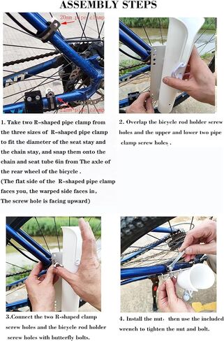 Bike Fishing Rod Holder，Bike Fishing Rod Rack and Carrier,Easy Mounts Rod to Your Bicycle,for Bicycle Fishing in Kuwait