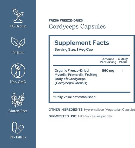 Eclectic Cordyceps FDV, 120 Count in Kuwait