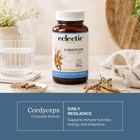 Eclectic Cordyceps FDV, 120 Count in Kuwait
